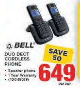 Bell Duo Dect Cordless Phone-Per Pair