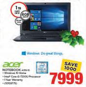 Acer Notebook A315-15