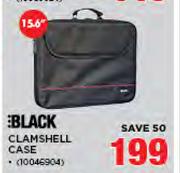 Black 15.6" Clamshell Case