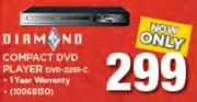 Diamond Compact DVD Player DVD-2251-C