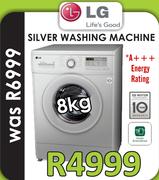 LG 8Kg Silver Washing Machine