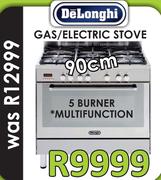 DeLonghi 90Cm Gas/Electric Stove