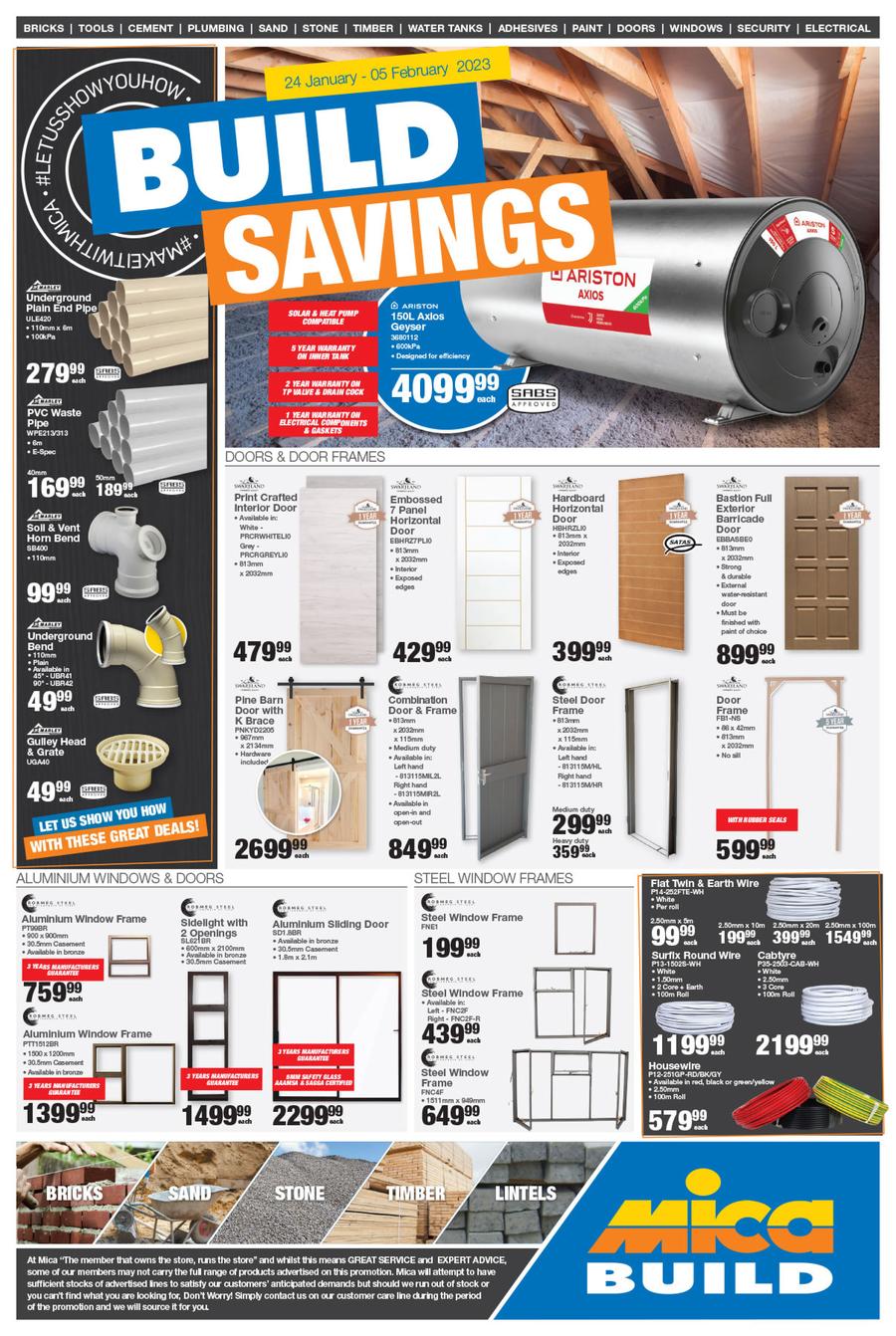Mica Inland Build Savings (24 January 5 February 2023) — m.guzzle.co.za