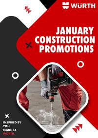 WURTH : Construction Promotions (01 January - 31 January 2022)