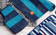 2-Piece Broad Striped Bath Mat Set