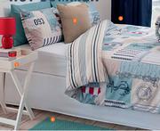 Coastal Patchwork Polycotton Queen Duvet Cover