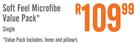 Soft Feel Single Microfibe Value Pack