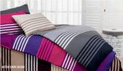 Batten Stripe Polycotton Single Duvet Cover