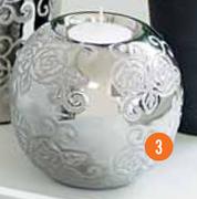 Silver Flower Tealight