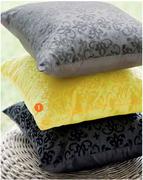 Frilly Flock Cushion Cover-43 x 43cm Each