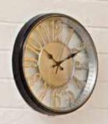 Silver Cut Out Clock