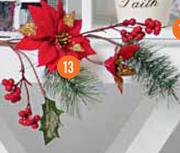 Poinsettia Spray