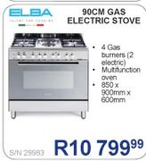 Elba 90cm Gas Electric Stove S/N29983