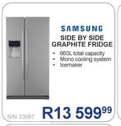 Samsung Side By Side Graphite Fridge S/N33057