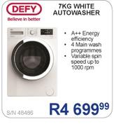 Defy 7kg White Autowasher S/N48486