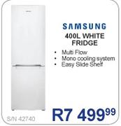 Samsung 400ltr White Fridge S/N42740