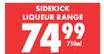 Sidekick Liqueur Range-750ml