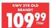 KWV 3 Year Old Brandy-750ml