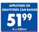 Applitiser or Grapetiser Can Range-6 x 330ml