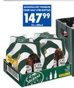 Savanna Dry Premium Cider Half Litre Bottles-12x500ml