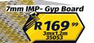 Ceiling Boards 7mm Imp Gyp Board 3m x 1.2m 35053