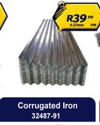 Corrugated Iron 0.27mm 32487-91-Per m