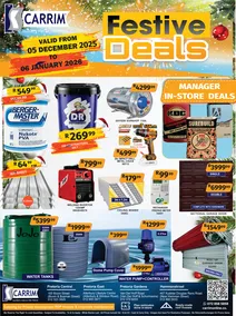 K Carrim Builders : Festive Deals (05 December 2025 - 06 January 2026)