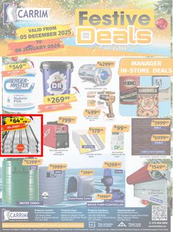 K Carrim Builders : Festive Deals (05 December 2025 - 06 January 2026), page 1
