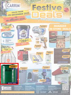 K Carrim Builders : Festive Deals (05 December 2025 - 06 January 2026), page 1