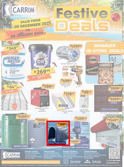 K Carrim Builders : Festive Deals (05 December 2025 - 06 January 2026), page 1