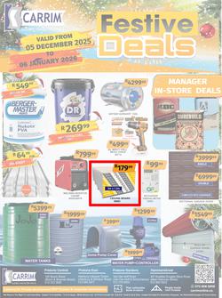K Carrim Builders : Festive Deals (05 December 2025 - 06 January 2026), page 1