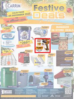 K Carrim Builders : Festive Deals (05 December 2025 - 06 January 2026), page 1