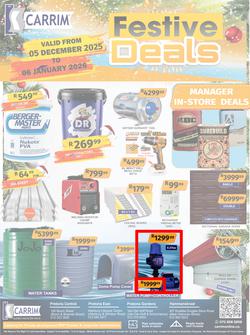 K Carrim Builders : Festive Deals (05 December 2025 - 06 January 2026), page 1