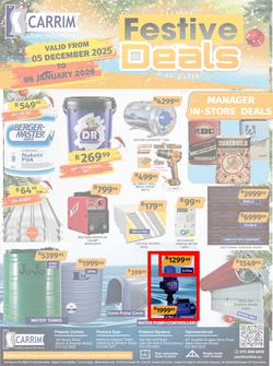 K Carrim Builders : Festive Deals (05 December 2025 - 06 January 2026), page 1