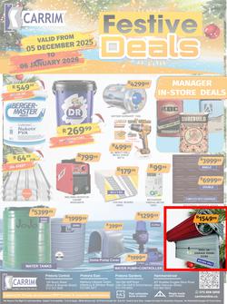 K Carrim Builders : Festive Deals (05 December 2025 - 06 January 2026), page 1