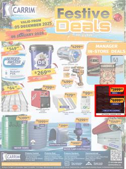 K Carrim Builders : Festive Deals (05 December 2025 - 06 January 2026), page 1