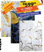 UV Panels Assorted Designs 1.2 x 2.7m