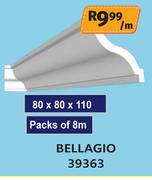 Bellagio Cornice Packs Of 8m 80 x 80 x 110 39363-Per M