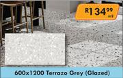Glazed Terrazo Grey Tiles 600 x 1200-Per Sqm