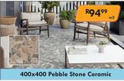 Ceramic Pebble Stone Tile 400 x 400-Per Sqm