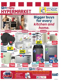 Pick n Pay Hypermarket : Bigger Buys For Every Kitchen And Home (22 June - 06 July 2026)