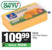 Clover Vac Pack Cheese-800g Each