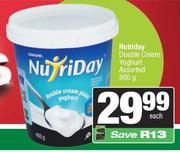 Nutriday Double Cream Yoghurt Assorted-900g