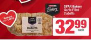 Spar Bakery Garlic Filled Ciabatta