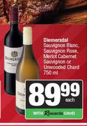 Diemersdal Sauv Blanc,Sauv Rose,Merlot Cab Sauv Or Unwooded Chard-750ml