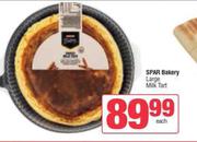 Spar Bakery Large Milk Tart-Each