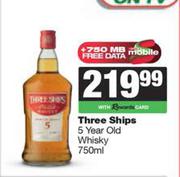 Three Ships 5 Year Old Whisky-750ml