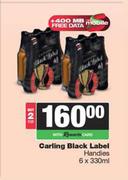 Carling Black Label Handies-For 2 x 6 x 300ml