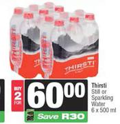 Thirsti Still Or Sparkling Water-For 2 x 6 x 500ml