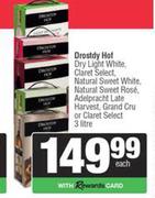 Drostdy Hof Dry Light White,Claret Select,NL Sweet White,Rose,Adelpracht Late Harvest-3L